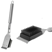 YANBIGUO Replaceable Cleaning Grill Brush Head with Scraper, Wire BBQ Grill Brush for Outdoor Use, Safe Cleaner Camping Accessories