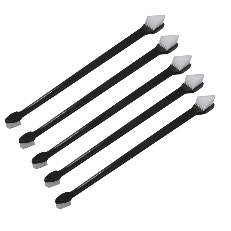 2 Pieces Car Double-Head Detail Brush with Hard Bristles for Tire and Wheel Cleaning - Car Cleaning Tools and Crevice Brush