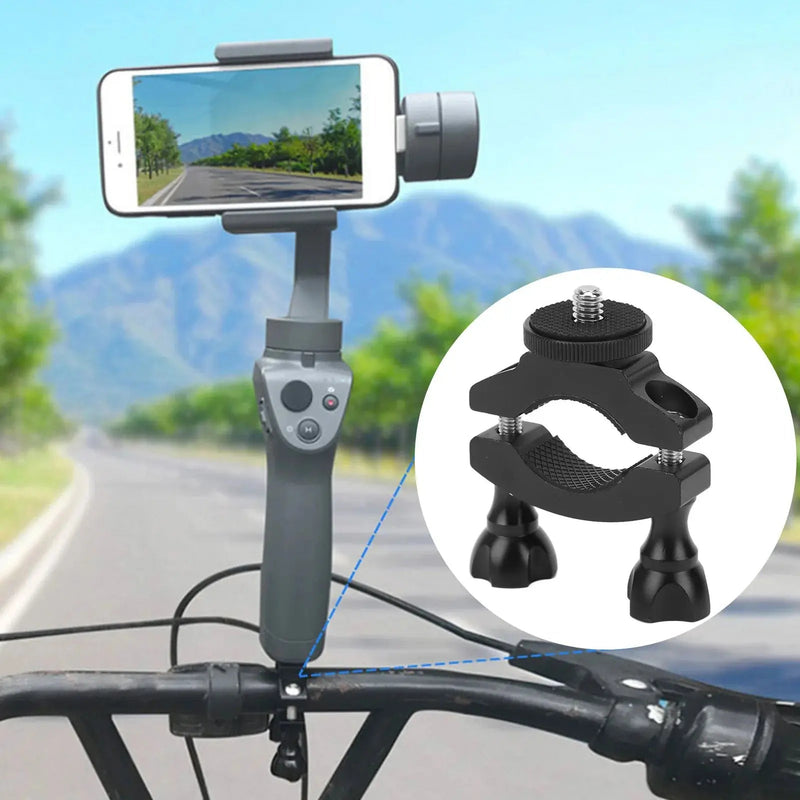 Bicycle Camera Clip 1/4 in Motorcycle Tripod Clamp Holder for Bicycle Motorbike Sports Camera new - Lacatang Shop