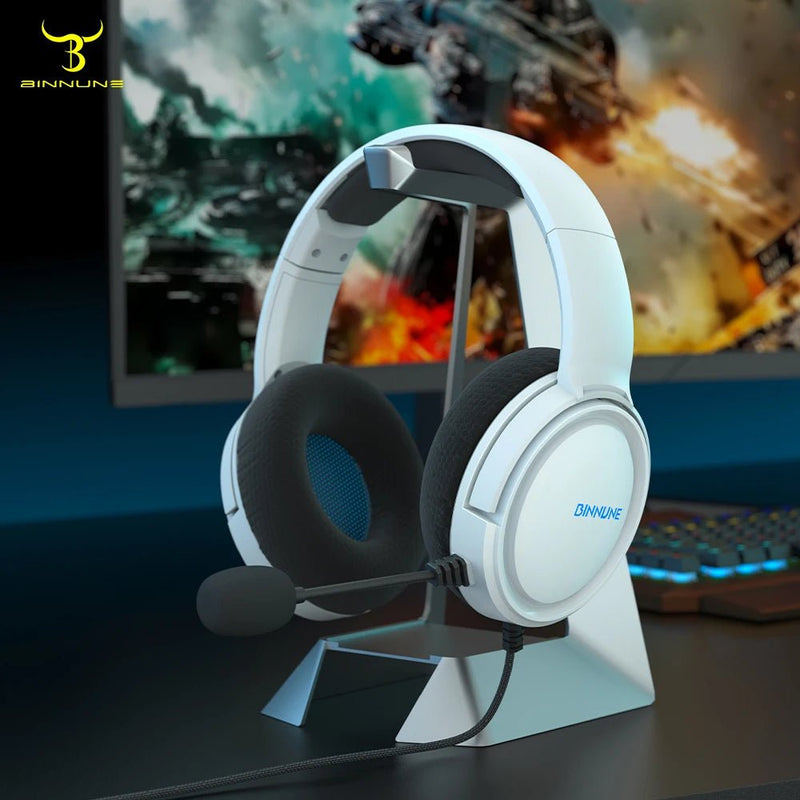 BINNUNE Gaming Headset with Mic for PS4, PS5, Xbox, and PC