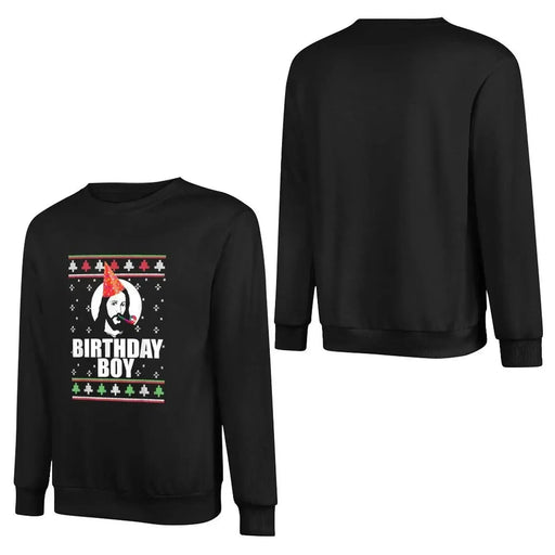BIRTHDAY BOY JESUS Funny Ugly Christmas Sweater Design Xmas Pullover Hoodie male clothes new in hoodies & sweatshirts - Lacatang Shop
