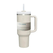 Brand 40 Oz Tumbler With Lids And Straws Handle Straw Stainless Steel Vacuum Insulated Iced Coffee Mugs Thermal Cups for Car - Lacatang Shop