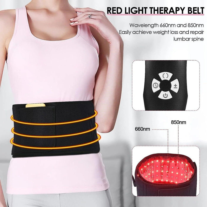 2 in 1 Laser Lipo LED Red Light Therapy Belt Pain Relief near Infrared Weight Loss - Lacatang Shop