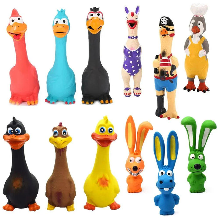 Pets Dog Toys Screaming Chicken Sound Toy Puppy Bite Resistant Chew Toy Interactive Squeaky Dog Toy Puppy Dog Accessories - Lacatang Shop