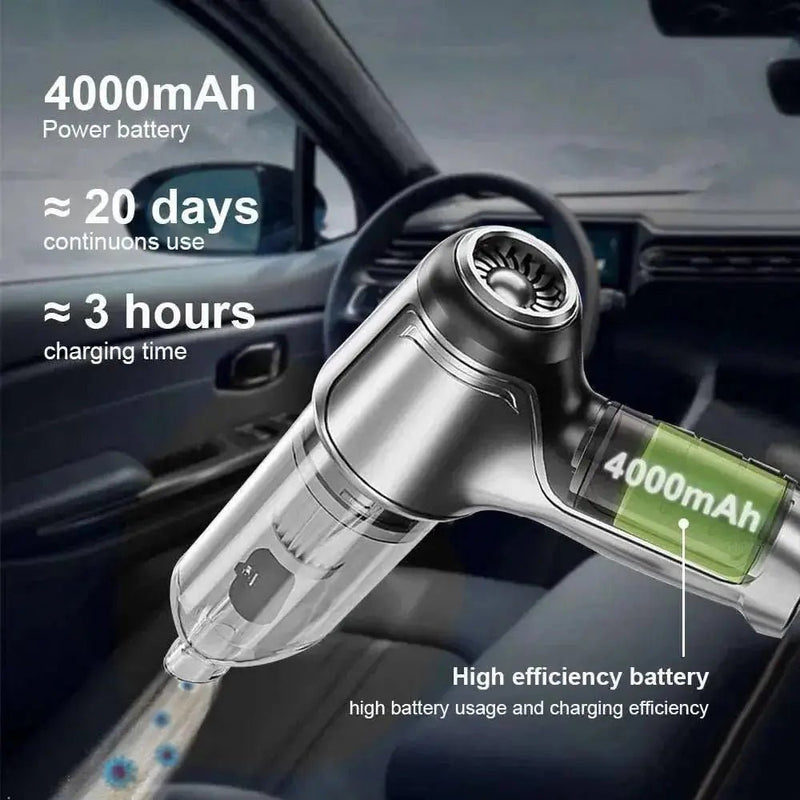 Car Vacuum Cleaner Portable Wireless Vacuum Cleaner 95000PA Strong Suction Handheld Vacuum Cleaner Powerful Blower for Car Home - Lacatang Shop