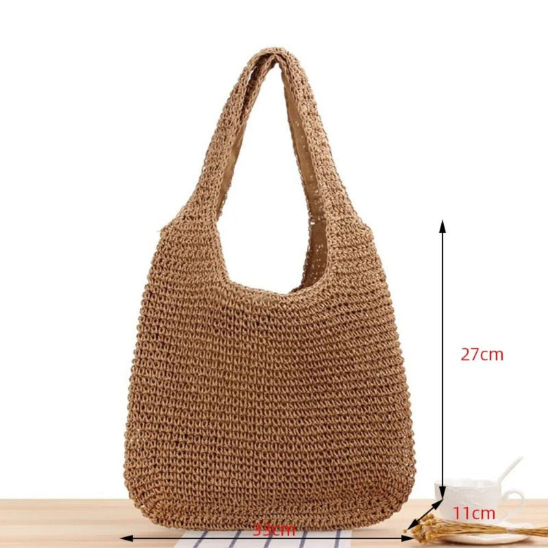 Casual Summer Shoulder Beach Bag - Lacatang Shop