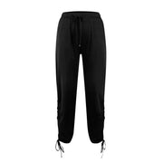 Casual Trousers For Womens Soild Harlan Pants Baggy Women'S Slacks Thin Summer Streetwear With· Hem Drawstring Ropa De Mujer - Lacatang Shop