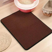 Cat Litter Mat With Gift Double Layer Waterproof Pet Litter Box Mat Non - slip Sand Cat Pad Washable Bed Mat Clean Pad Products - Lacatang Shop