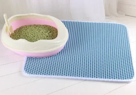 Cat Litter Mat With Gift Double Layer Waterproof Pet Litter Box Mat Non - slip Sand Cat Pad Washable Bed Mat Clean Pad Products - Lacatang Shop