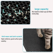 Cat Litter Mat With Gift Double Layer Waterproof Pet Litter Box Mat Non - slip Sand Cat Pad Washable Bed Mat Clean Pad Products - Lacatang Shop