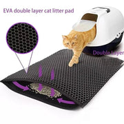 Cat Litter Mat With Gift Double Layer Waterproof Pet Litter Box Mat Non - slip Sand Cat Pad Washable Bed Mat Clean Pad Products - Lacatang Shop