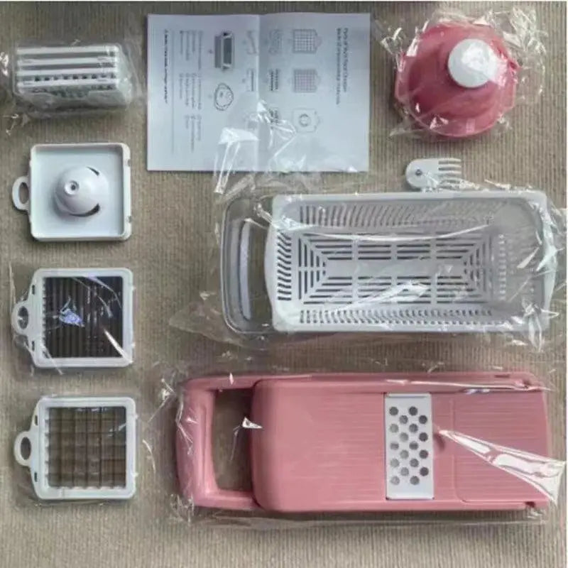 12 in 1 Manual Vegetable Chopper Kitchen Gadgets Food Chopper Onion Cutter Vegetable Slicer 

Efficiently Chop Veggies with our All-in-One Kitchen Chopper - Multipurpose Gadget Slices, Dices, and Chops like a Pro! 
  Aliexpress Lacatang Shop 
