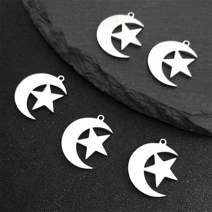 Stainless Steel Ghost Nameless Band BC Small Pendant Bracelets/Earrings for Women Men Diy Jewelry Accessories Making N1722S05 - Lacatang Shop