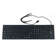 85/109Keys Foldable Silicone Keyboard USB Wired Silent Key Waterproof Dustproof Rollup Soft Touch Keyboard for Notebook Laptop