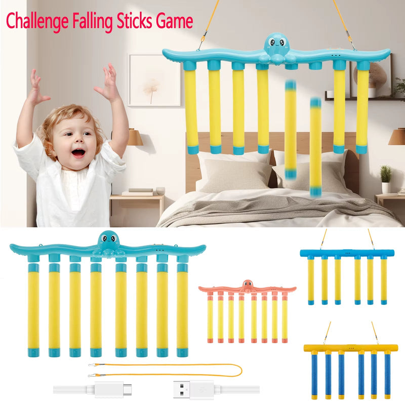 Challenge Falling Sticks Game Kids Stick Catching Toy Training Reaction Hand Eye Educational Parent - Child Interactive Toy Sports - Lacatang Shop