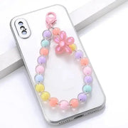 Charm Color Acrylic Mobile Phone Chain Lanyard Fahion Flowers Pendant Sweet Cellphone Chains Anti - Lost Women Jewelry Accessories - Lacatang Shop