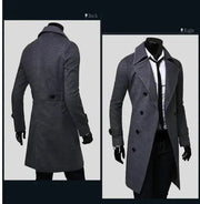 Classic Men's Long Overcoat - Lacatang Shop