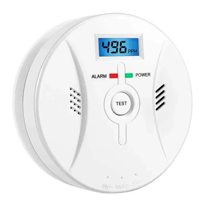 CO PPM Detector Warning Siren Alarm Carbon Monoxide Detector 85dB Sound with LCD Indicator Safe Sensor Home Security Protection - Lacatang Shop