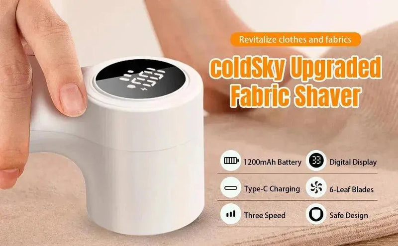 coldSky Lint Remover for Clothes with 2 Replaceable Blades Rechargeable Fabric Shaver 3 - Speeds Electric Lint Shaver for Sweater - Lacatang Shop