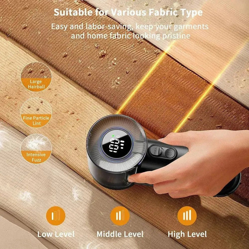 coldSky Rechargeable Fabric Shaver Electric Lint Remover with Digital Display Sweater Shaver Lint Shaver for Clothing Blanket - Lacatang Shop
