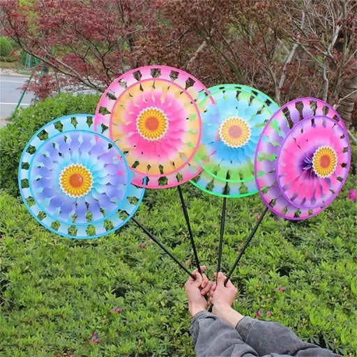 Colorful Outdoor Wind Spinners for Camping and Garden Decoration – Eye - Catching Windmills for Lawn Enjoyment - Lacatang Shop