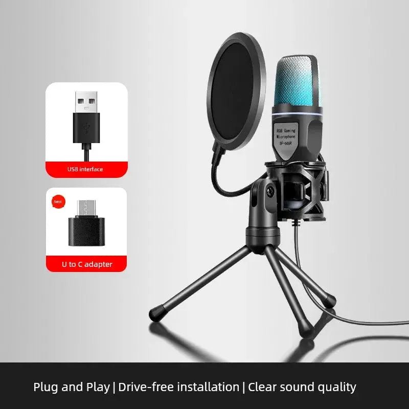 Computer USB Radio Microphone Apple Apple Applicable Mac Microphone MacBook Conference Video Microphone - Lacatang Shop