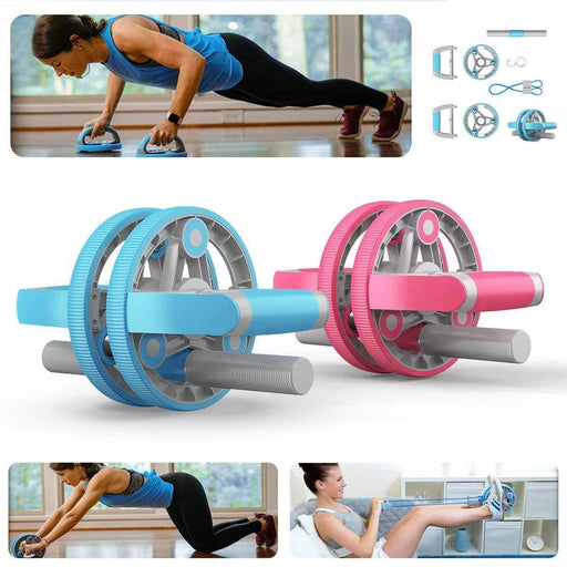 Multifunctional Abdominal Wheel Pull Strap Gym Fitness Training Set - Lacatang Shop