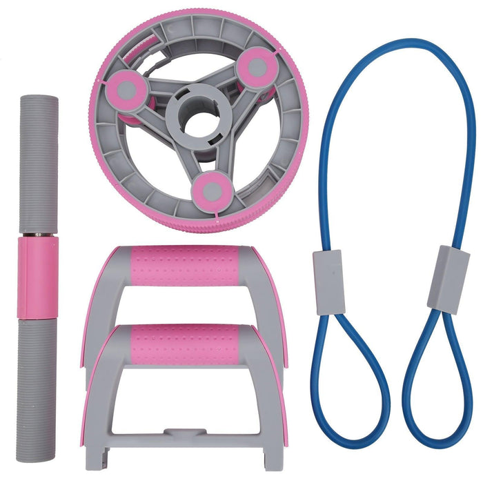 Multifunctional Abdominal Wheel Pull Strap Gym Fitness Training Set - Lacatang Shop