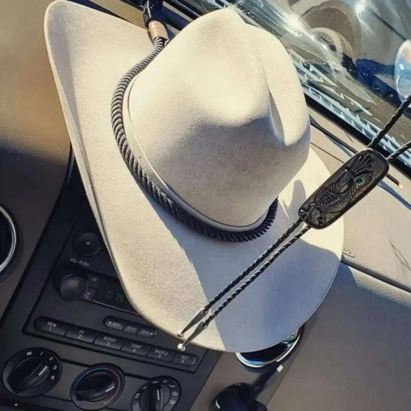 Cowboy Hat Holder Hat Mounts Universal Hat Hanger For Truck/Suv/Vehicle Cowboy Rope Organizer Handmade Hat Rack DROPSHIPPING - Lacatang Shop