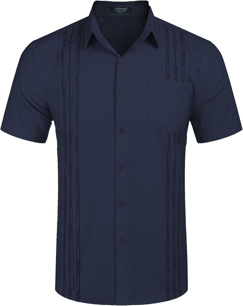 Cuba Blue Linen Shirt - Lacatang Shop