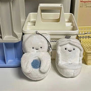 Cute Crying Rabbit Couple Keychain Mini Funny Doll Plush Keyring Bag Pendant Charms Backpack Decor Classroom Prizes Guest Gifts - Lacatang Shop