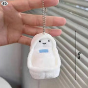 Cute Crying Rabbit Couple Keychain Mini Funny Doll Plush Keyring Bag Pendant Charms Backpack Decor Classroom Prizes Guest Gifts - Lacatang Shop