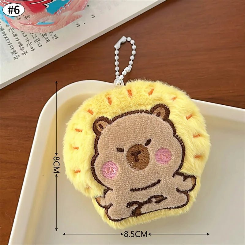 Cute Crying Rabbit Couple Keychain Mini Funny Doll Plush Keyring Bag Pendant Charms Backpack Decor Classroom Prizes Guest Gifts - Lacatang Shop