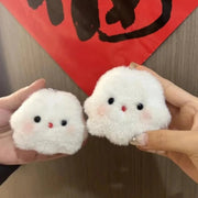 Cute Crying Rabbit Couple Keychain Mini Funny Doll Plush Keyring Bag Pendant Charms Backpack Decor Classroom Prizes Guest Gifts - Lacatang Shop