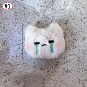 Cute Crying Rabbit Couple Keychain Mini Funny Doll Plush Keyring Bag Pendant Charms Backpack Decor Classroom Prizes Guest Gifts - Lacatang Shop