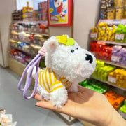 Cute Kawaii Plush Puppy Doll Toys Keychian Cartoon Bag Pendant Charms Car Keyring For Women Girls Birthday Gifts - Lacatang Shop