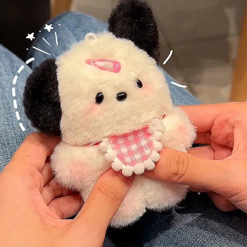 Cute Plush Puppy Keychain - Adorable Cartoon Bag Charm for Women & Girls - Perfect Birthday Gift! - Lacatang Shop