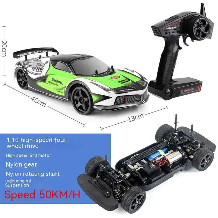 Drift Four-wheel Drive Remote Control Racing Car Wireless Children's Plastic Toys - Lacatang Shop