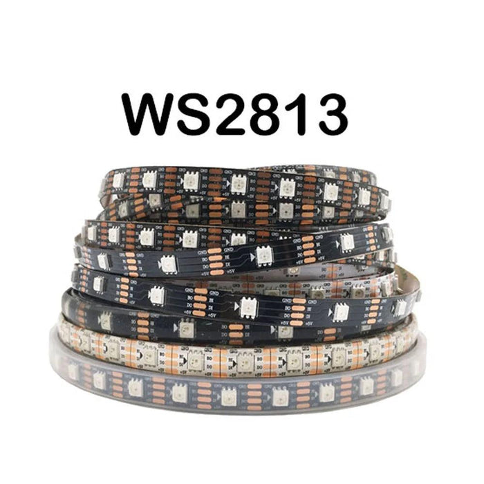 WS2812B WS2811 WS2813 WS2815 5050 RGBIC Smart LED Strip WS2812 Individually Addressable IC 30/60/144Pixels/Leds/m Light DC5V/12V - Lacatang Shop