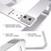 Laptop Stand Computer Stand for Laptop Aluminium Laptop Riser - Lacatang Shop