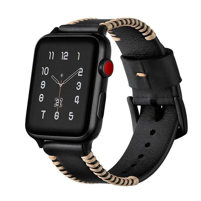 Sewing Process Leather Apple Watch Band - Lacatang Shop