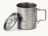 100% Titanium Camping Cup 450ml - Lacatang Shop