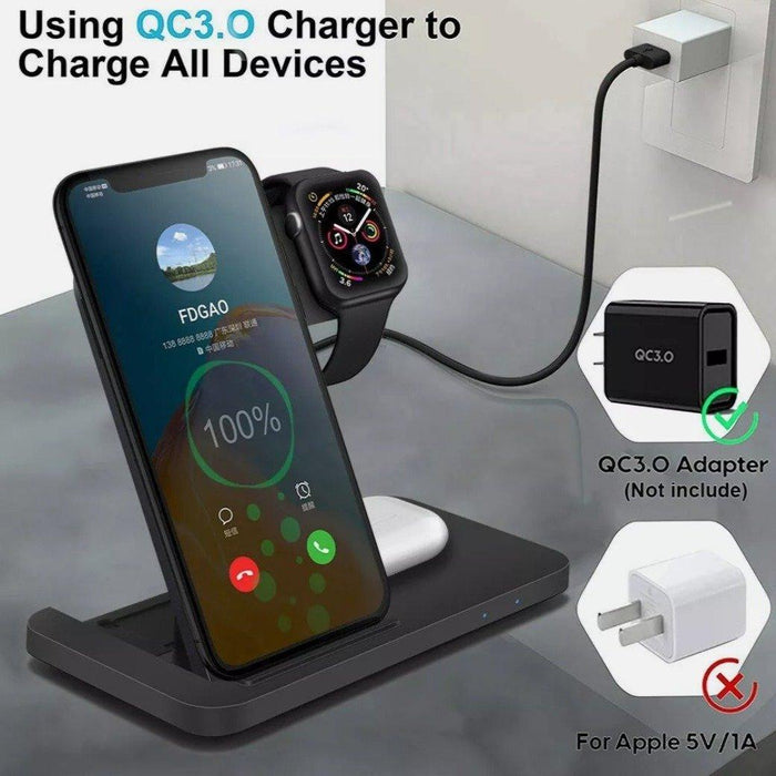 Ninja Dragons 3 in1 Wireless Foldable Charging Station - Lacatang Shop