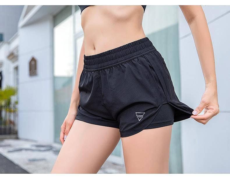 Women's Summer Sports Quick-Drying Shorts Running Fitness Yoga Shorts - Lacatang Shop