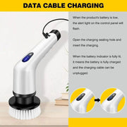 DayPlus Cordless Electric Brush Multi - functional Automatic Hand - held Electric Cleaning Brush Bathroom Toilet Floor Toilet 3 Head - Lacatang Shop