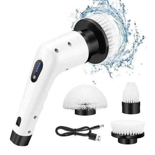 DayPlus Cordless Electric Brush Multi - functional Automatic Hand - held Electric Cleaning Brush Bathroom Toilet Floor Toilet 3 Head - Lacatang Shop