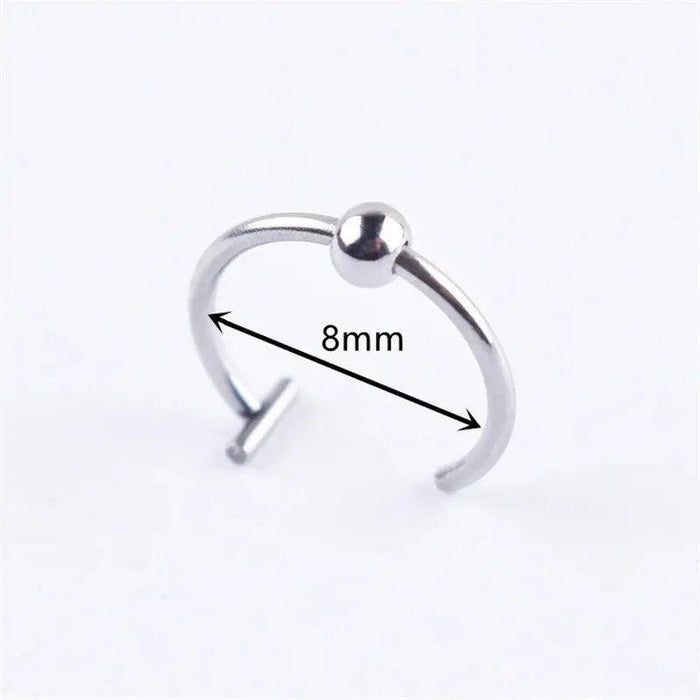 Ladies Personality Non-porous Lip Ring Medical Titanium Steel Oral Perforation Prosthetic Hoop Nasal Septum Accessories Gift2021 - Lacatang Shop