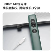 Deli Nusign NS100 Wireless Presenter Green PPT Laser Pointer Powerpoint Laser Flip Pen Remote Surport TTP/Prezi/Keynote - Lacatang Shop