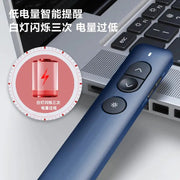 Deli Nusign NS100 Wireless Presenter Green PPT Laser Pointer Powerpoint Laser Flip Pen Remote Surport TTP/Prezi/Keynote - Lacatang Shop