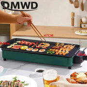 DMWD 1200W Home Electric Grill Indoor Smokeless Food Barbecue Grill - Lacatang Shop